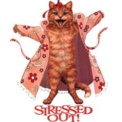 Crazy Stressed Out Cat Nightshirt