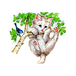 Kitten in Tree Custom Nightshirt