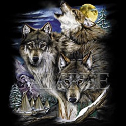 Wolves & Village Custom Nightshirt