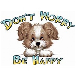 Dont Worry Be Happy Dog Nightshirt