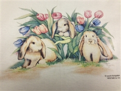 Rabbits and Tulips Custom Nightshirt